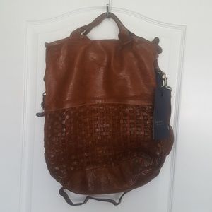 Langellotti leather tote shoulder bag NWT